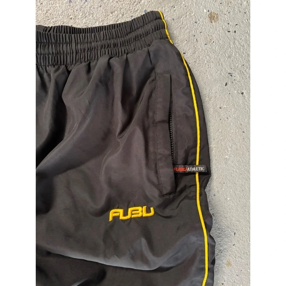 Vintage Y2K NBA x FUBU Athletic Mens‎ NBA Track Pants Lined Joggers Large